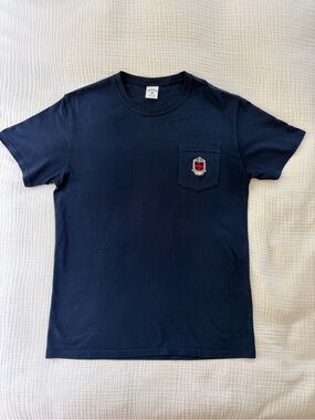 Noah Nautical Navy Short Sleeve Pocket Tee